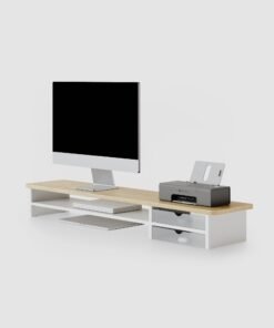 Wide Desktop Monitor Riser Shelf