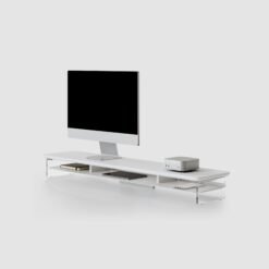 Compact Desktop Monitor Riser Shelf