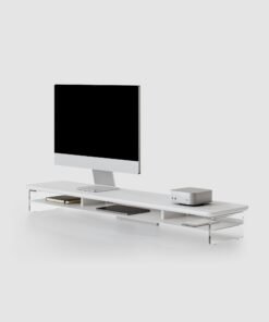 Compact Desktop Monitor Riser Shelf