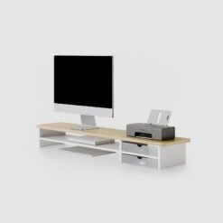 Wide Desktop Monitor Riser Shelf