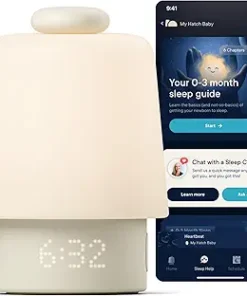 Hatch Baby Sound Machine, Night Light (Putty) | Sleep Support | Registry Essential, Routine Builder, Time-to-Rise Alarm Clock, White Noise, Nursery Stories, Toddler Kids (Wi-Fi)