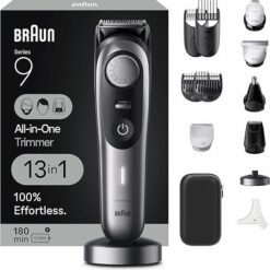Braun Series 9 All-in-One Multi Grooming Kit for Men, 13-in-1 Beard Trimmer, Body Groomer, Hair Clipper and Manscaping for Face & Body, 9440