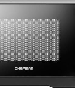Chefman MicroCrisp Countertop Microwave Oven and Convection Oven, with Integrated Crisper, Guided Touchscreen Interface, 10 Power Levels, Mute Function, and Eco Mode, 1800W and 0.8 Cu. Ft. – Black