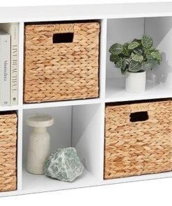 Best Choice Products 8-Cube Storage Organizer, 11in Shelf Opening, Bookcase, Display Shelf, Customizable w/ 3 Removable Back Panels – White